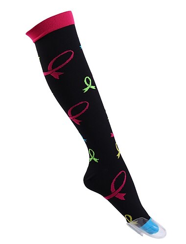  Herren Damen Socken Kompressionssocken Radsocken Sportsocken Übung im Freien Radsport / Fahhrad Fahhrad / Radsport Atmungsaktiv Anatomisches Design tragbar 4 Paar Patchwork Neuheit Nylon Silber