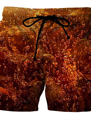  Voor heren Grafische prints Bier Lange zwembroeken Zwemshorts Boardshorts Medium Taille Modieus Streetwear Casual Dagelijks Buiten Feestdagen Trekkoord Zak Elastische taille Ontwerper Kleding
