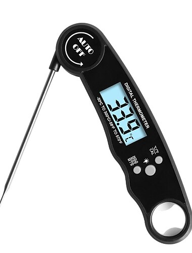  Sofort ablesbares Fleischthermometer Küchenthermometer wasserdichtes ultraschnelles Digitalanzeige-Lebensmittel-Wasser-Milch-Thermometer für das Kochen im Freien Grill- und Küchentemperatur-Tester
