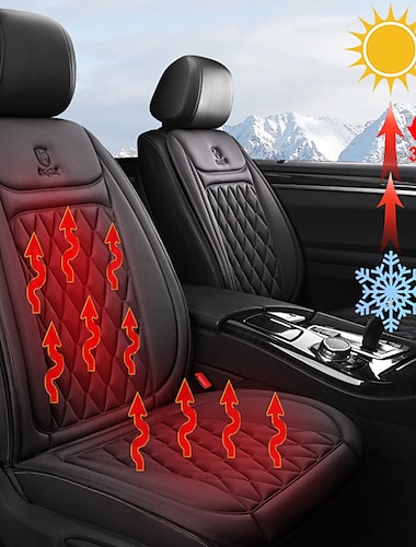  12-24v Heated Car Seat Cover 30s Fast Car Seat Heater Flannel Heated Car Seat Protector 25W Seat Heating Cover Car Seat