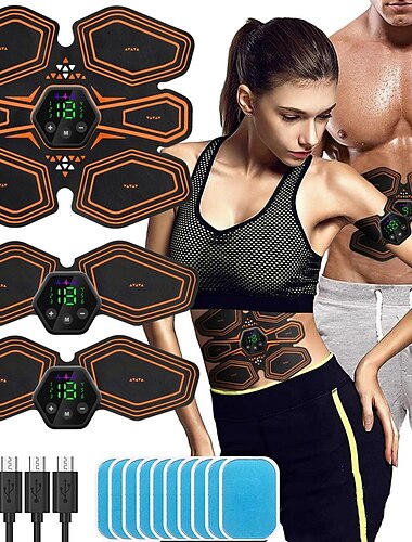  Abdominal Muscle Stimulator Trainer EMS Abs Wireless Leg Arm Belly Exercise Electric Simulators Massage Press Workout Home Gym