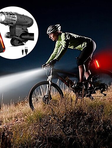  främre cykelljus / bakljus led cykling snabbkoppling bärbar vattentät li-polymer 200 lm camping / vandring / grottvandring