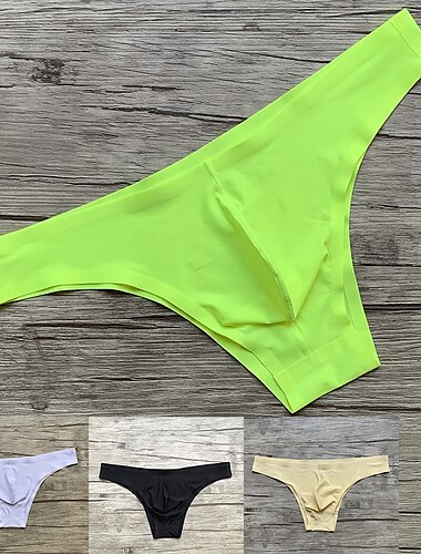  Herr 1-pack Kalsong Sömlös Grundläggande Nylon Elastan Slät Låg Midja Vanligt Svart Vit