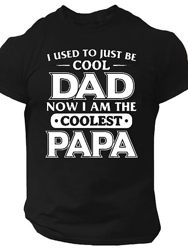  Herren Buchstabe Grafikdrucke Grafischen T-Shirt Lässiger Stil Baumwolle Kurze Ärmel Grafik Hemd Schwarz Weiß Marinenblau Bequemes T-Shirt Urlaub Straße Modedesigner-Kleidung