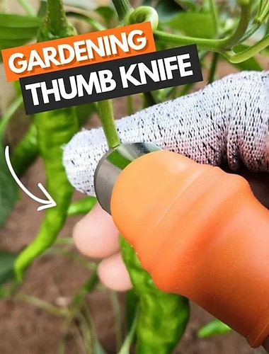  siliconen duimmes vingerbeschermer groente oogstmes plant mes schaar snijringen tuinhandschoenen