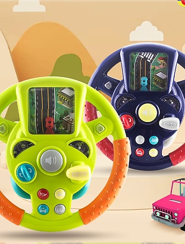  Детский симулятор рулевого колеса, электрические игрушки, симулятор автомобиля для штурмана, раннее образование, развивающие детские игрушки
