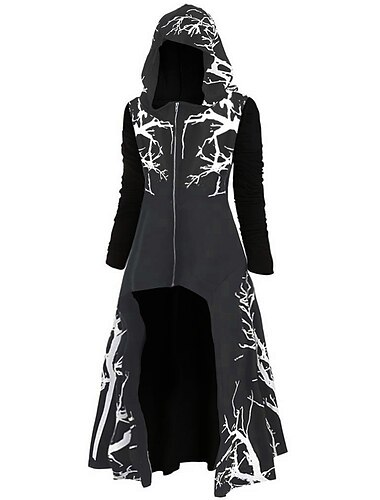 Retro Vintage Punk & Gothic Mittelalterlich Mantel Maskerade Pestdoktor Damen Karneval Maskerade Party / Abend Erwachsene Mantel
