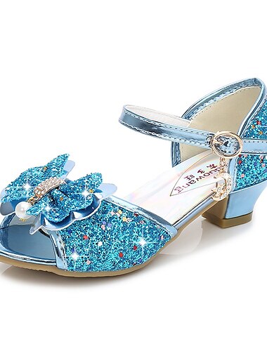  Die Eiskönigin Märchen Prinzessin Elsa Schuhe Pailletten Film Cosplay for Mädchen Kinder Karneval Maskerade