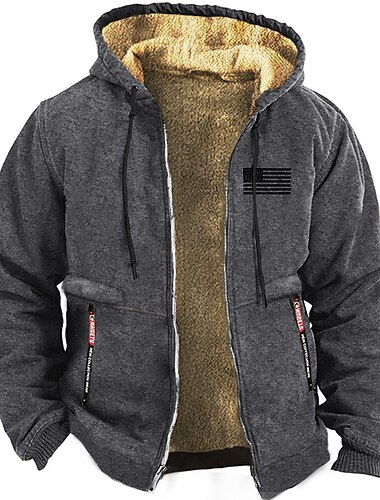  Hombre Bloque de color Manga Larga Sudaderas Con Capucha Básico Casual Deporte Deportes Invierno Azul Piscina Marrón Gris Ropa Diseñador Estampado en caliente S M L XL XXL 3XL