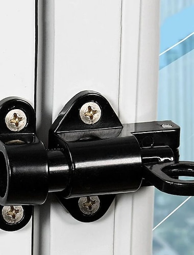  Cerradura de perno de aleación de aluminio, pestillo automático de cierre automático, puerta de ventana, anillo de seguridad, pestillo de puerta de rebote con resorte