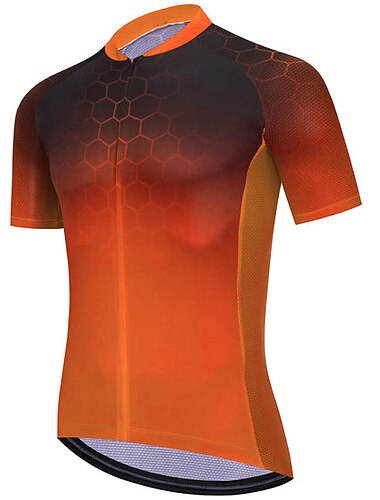  21Grams Herren Radtrikot fahrradbekleidung Fahrradtrikot Kurzarm Fahhrad Shirt mit 3 Gesäßtaschen MTB Mountain Rennrad Atmungsaktiv Feuchtigkeitsableitung Schnelltrocknend Reflexstreiffen Gelb Blau