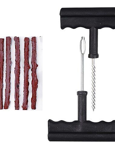  Autoreifenreparatur-Werkzeugsatz Tubeless-Reifenpannen-Reparatursatz Nietwerkzeug-Set Fahrradreifen-Ersatzwerkzeug Motorradreifen-Reparaturwerkzeug