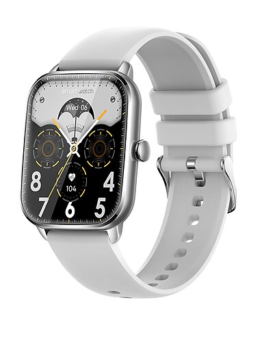  LIGE BW0449 Smartwatch 1.9 Zoll Smartwatch Fitnessuhr Bluetooth Schrittzähler Anruferinnerung Herzschlagmonitor Kompatibel mit Android iOS Damen Herren Freisprechanlage Wasserdicht Nachrichterinnerung