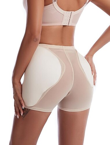  Frauen Butt Lifter gepolsterte Shapewear Bauchkontrolle Schlüpfer formende Höschen hohe Taille Trainer Body Shaper nahtlose Hüften Enhancer Oberschenkel schlankere Shorts Schlankheits-Slips Boyshorts