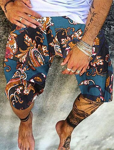  Voor heren Lange zwembroeken Zwemshorts Boardshorts Zomer korte broeken Strandshorts Trekkoord Elastische taille 3D-afdrukken Grafisch Sneldrogend Zacht Korte Casual Dagelijks Feestdagen Hawaii