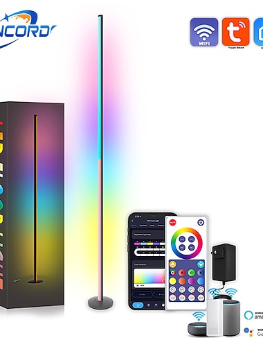  led stehlampe rgb atmosphäre lampe tuya smart wifi wand ecke lampe demontage und montage atmosphäre lampe