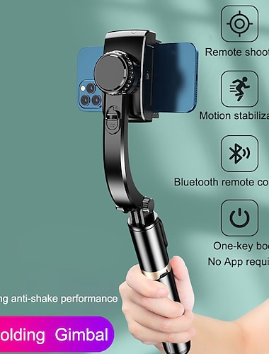  портативный карданный смартфон bluetooth ручной стабилизатор со штативом палка для селфи складной карданный подвес для смартфона xiaomi iphone