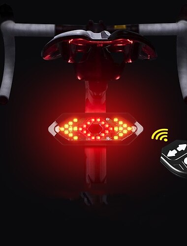 LED Fietsverlichting Oplaadbare fietslampenset Verlichting Achterlicht fiets LED Fietsen Wielrennen Stoer LED Lichtgewicht Gemakkelijk draagbaar Oplaadbare li-ionbatterij Oplaadbare Batterij Rood Geel