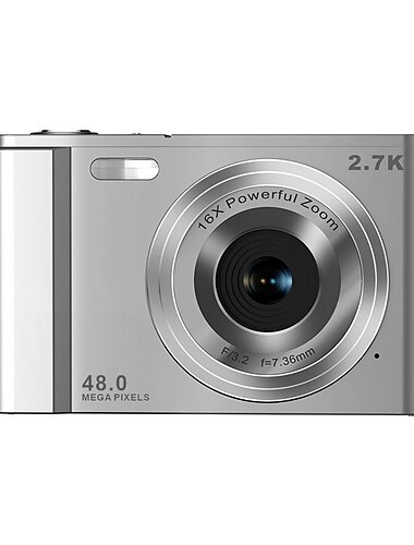  digitalkamera 1080p 48 megapiksler vlogging-kamera med 16x zoom minikameraer videoopptaker videokamera for nybegynnere Julebursdagsgave