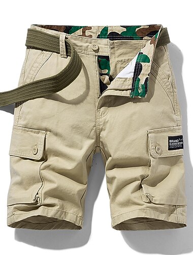 Herren Cargo Shorts Kurze Hosen Shorts Kurze Hosen Multi Pocket Gerade geschnitten Bedruckt Einfarbig Komfort tragbar Knielänge Outdoor Täglich Sport Stilvoll Schwarz Blau   Herren Cargo Shorts Kurze Hosen Shorts Kurze Hosen Multi Pocket Gerade geschnitten Bedruckt Einfarbig Komfort tragbar Knielänge Outdoor Täglich Sport Stilvoll Schwarz Blau