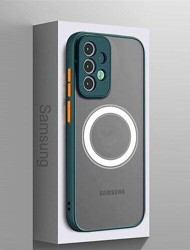  Handyhülle für Samsung Galaxy S24 S23 S22 S21 S20 Plus Ultra A55 A35 A25 A15 5G A54 A34 A14 Note 20 Ultra 10 Plus A53 A33 A71 A52 A22 mit Magsafe Ganzkörper Schutz stoßfest PC