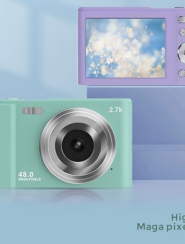  كاميرا رقمية 1080p 48 ميجا بكسل كاميرا فيديو مع تكبير 16x كاميرات صغيرة ومسجل فيديو ومسجل فيديو للمبتدئين هدية عيد ميلاد عيد الميلاد