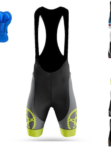  21Grams Hombre Culotte de ciclismo Pantalones cortos acolchados 3D Bicicleta Pantalones Cortos Acolchados Prendas de abajo MTB Bicicleta Montaña Ciclismo Carretera Deportes Equipo Almohadilla 3D