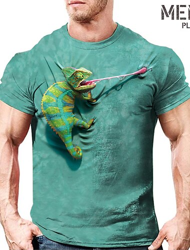  男性用 プラスサイズ Tシャツ ビッグアンドトール グラフィック クルーネック プリント 半袖 春夏 ヴィンテージ ストリートファッション 快適 カジュアル スポーツ トップの