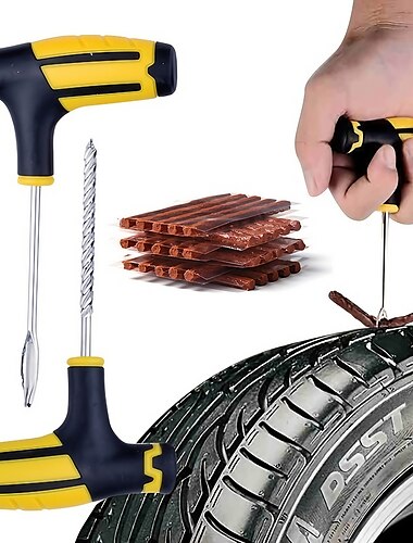  autobandenreparatieset tubeless band bandenreparatieset studding tool set fietsband vervangende tool motorfiets bandenreparatietool