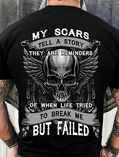  Herre Grafisk Dødningehoveder T-shirt T-Shirts T-shirt med rygtryk nødlidende t-shirt Kortærmet T-shirt 3D-udskrivning Rund hals Skjorte Årgang Mode Designer udendørs Afslappet Daglig Sort Forår