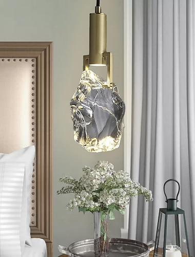  Pingente de led de 28 cm, formas geométricas, ilha, metal leve, estilo artístico, estilo vintage, estilo moderno, artístico, estilo nórdico 85-265v
