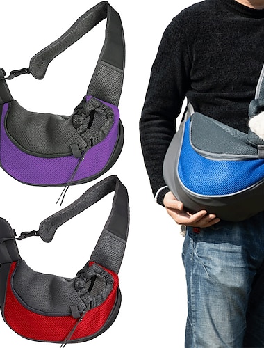  nueva bolsa para mascotas portátil para mascotas saliente de un solo hombro para gatos y perros
