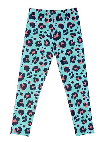  Kinder Mädchen Leggings Tiermotiv Aktiv Outdoor Baumwolle 3-7 Jahre Sommer Roter Affe Lila Krone Weiße Krone