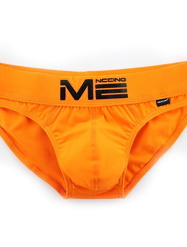  Herren 3 Stück / Packung Slip Unterhosen 95% Baumwolle Waschbar Komfortabel Buchstabe Tiefe Hüfthöhe Gelb Meeresblau