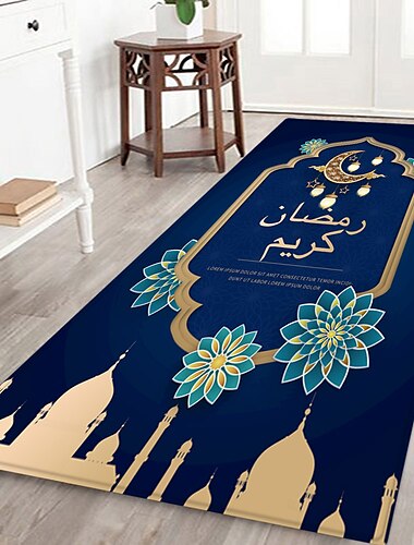  muslimische ramadan gebetsmatte eid mubarak decke flansch stoffdruck hauseingang matratze badmatratze