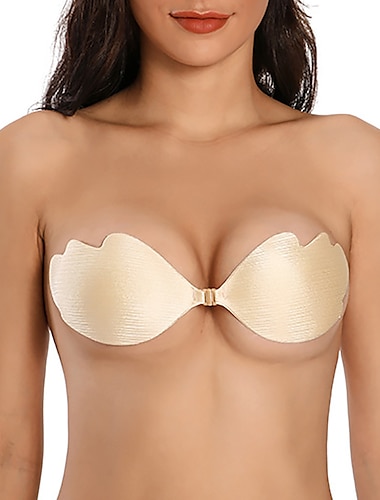  soutien-gorge de mariage auto-adhésif sans bretelles push-up pour femmes, trous d'aération, soutien-gorge collant dos nu, robe pour impressionner 2025