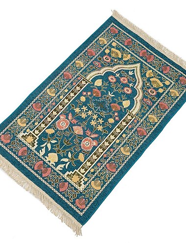  Gold Line Teppich muslimischer Gebetsteppich Baumteppich Blumenteppich Wohnzimmer Schlafzimmer Teppich