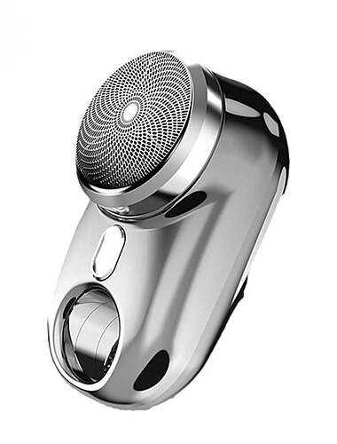  barbeador elétrico portátil mini-shave para homens molhado seco mini barbeador de um botão elétrico recarregável para viagem barbeador elétrico