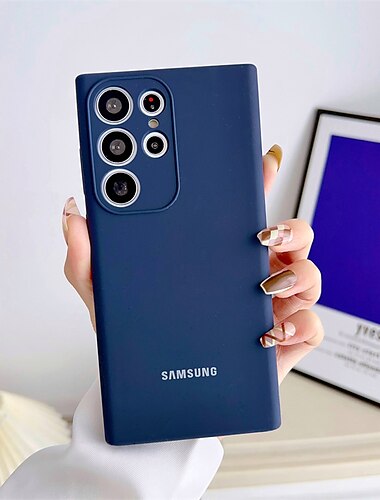  Чехол для телефона для Samsung Galaxy S23 Ultra Plus S25 Ultra силиконовый чехол защитный бампер полный корпус пылезащитный однотонный TPU