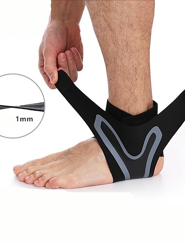  1 pieza de tobillera para mujeres y hombres - correa ajustable para soporte de arco - fascitis plantar para esguince de tobillo dolor de tendinitis de Aquiles y pie lesionado - nailon transpirable con
