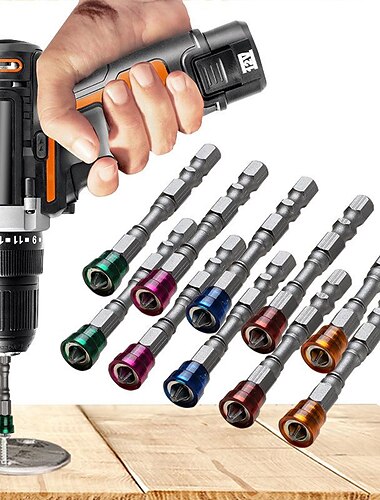  5 stks 65mm antislip elektrische magnetische moer driver set 1/4 inch hex shank s2 ph2 magnetische phillips kruis schroevendraaier bits set elektrische power driver bit set cadeau voor machinist