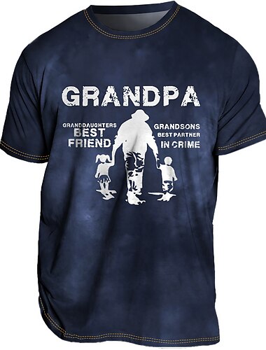  Per uomo Plus Size maglietta Grande e alto Pop art Girocollo Stampa Manica corta Primavera estate Vintage Streetwear Comodo Informale Sport Top