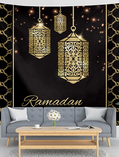  ramadan eid mubarak wandteppich kunst dekor fotografie hintergrund decke vorhang hängen hause schlafzimmer wohnzimmer dekoration