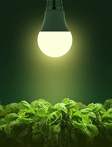  LED Grow Light Bulbs A19 Bulb Full Spectrum for Indoor Plant E26 Base 12W/15W Grow Bulb 100W Equivalent Grow Light for Indoor Plants Seed Starting 2Pack