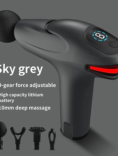  1pc Netzhautpistole tiefe Muskelmassage entspannen Outdoor-Fitnessgeräte Schock Ganzkörpermassagegerät elektrische Massagepistole