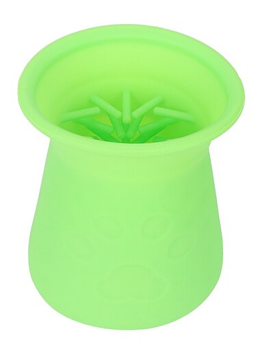  Taza de lavado de pies de silicona para mascotas, herramienta de limpieza de patas de perro, taza de lavado de pies, masajeador