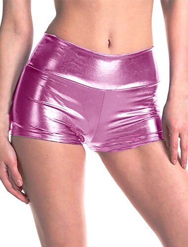  Disco Dance Costumes  Exotic Dancewear Pole dance Shorts Ruching Pure Color Women‘s Performance Training Natural Polyester