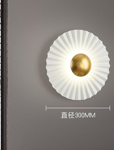  مصابيح حائط led قابلة للتعتيم بتصميم دائرة نحاسية تركيبات إضاءة جدارية داخلية لغرفة النوم والحمام مدخل المدخل درج 110-240 فولت