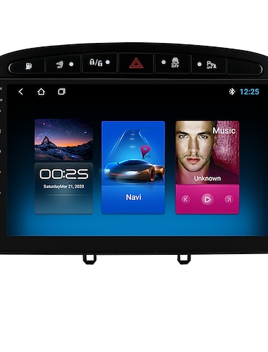  9 polegadas 2 din android 12 rádio do carro reprodutor de vídeo multimídia para 2012-2020 peugeot 308 408 autoradio carplay wi-fi gps