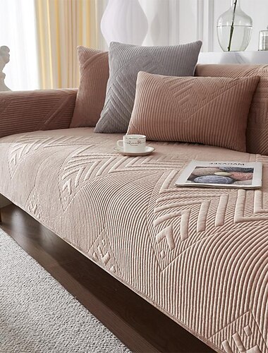  Sofa-Sitzpolster-Abdeckung Sofa-Sitz-Schonbezug für Schnittcouch-Sessel Loveseat 4- oder 3-Sitzer L-Form-Schutz für Kinder, Haustiere, Katzen (nicht im Set erhältlich)
